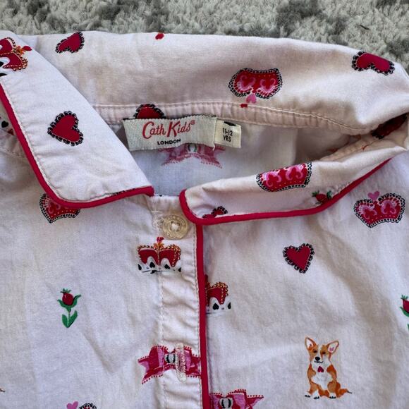 Cath Kids London Girls Royal Crown Dog 2 pc Pajamas 11-12Y - Picture 2 of 7